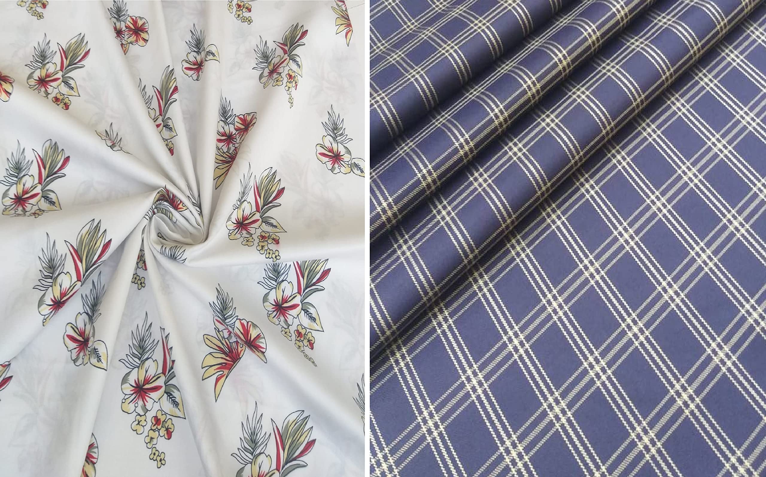 Pri & Su CottLinns Combo of Giza Cotton Printed Shirt 110006 & Trouser Fabric 900135-picture-25