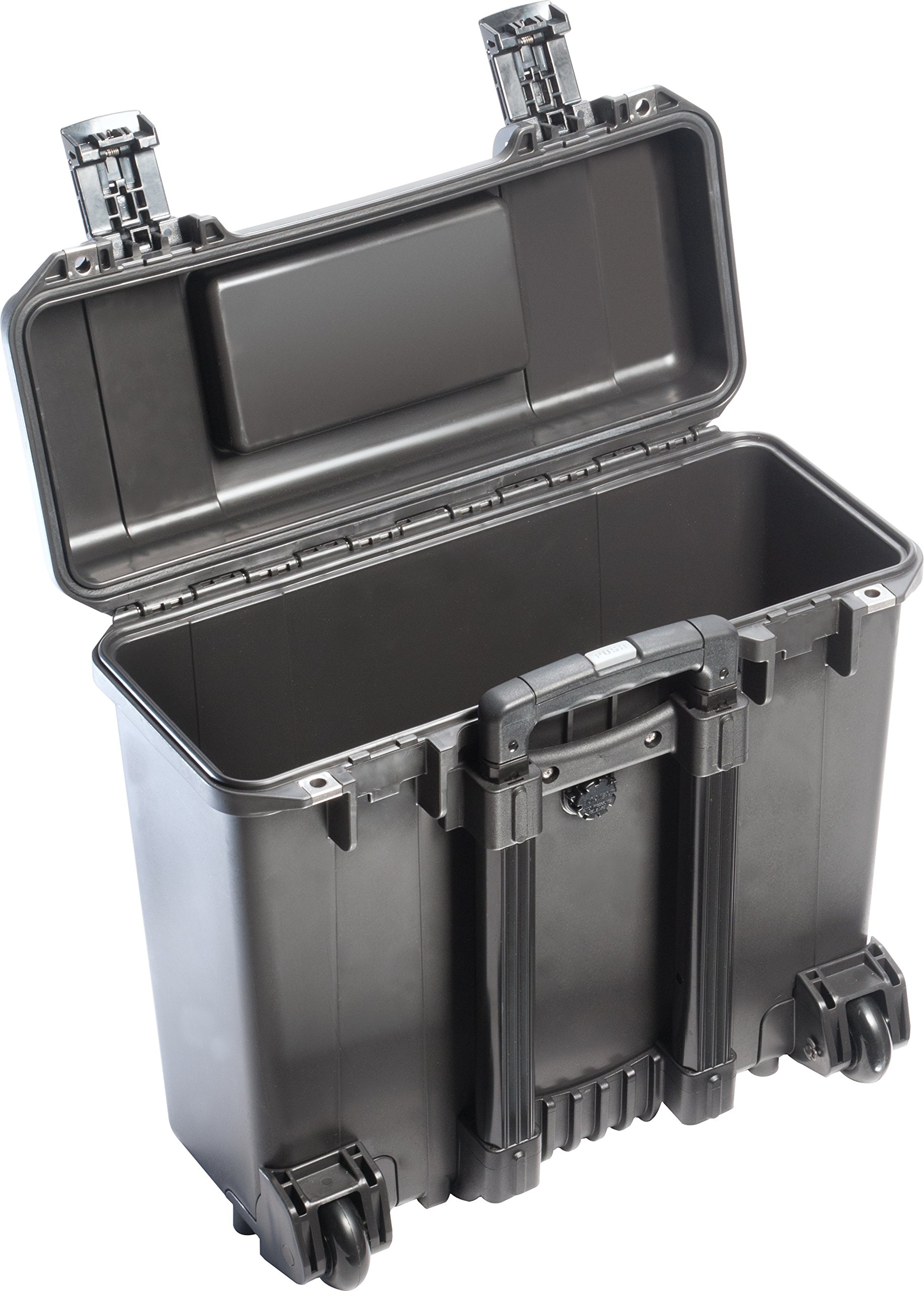 PELI Storm IM2435 Top Loader Case con ruote e manico telescopico, Impermeabile e a prova di polvere, Capacità di 29L, Prodotto in USA, Senza schiuma, Colore Nero