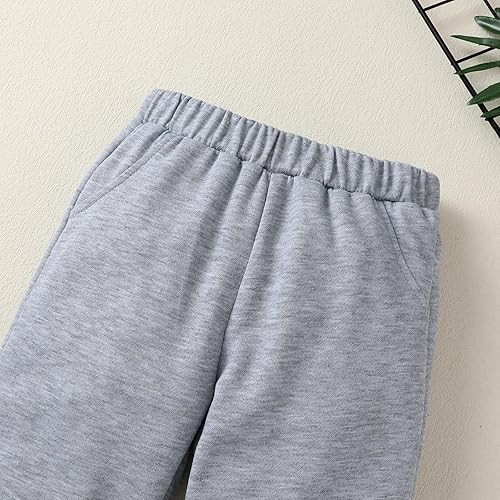 Miniatura 6 de Conjunto de ropa con capucha para niños pequeños conjunto de camisa de franela a cuadros para otoño invierno y primavera