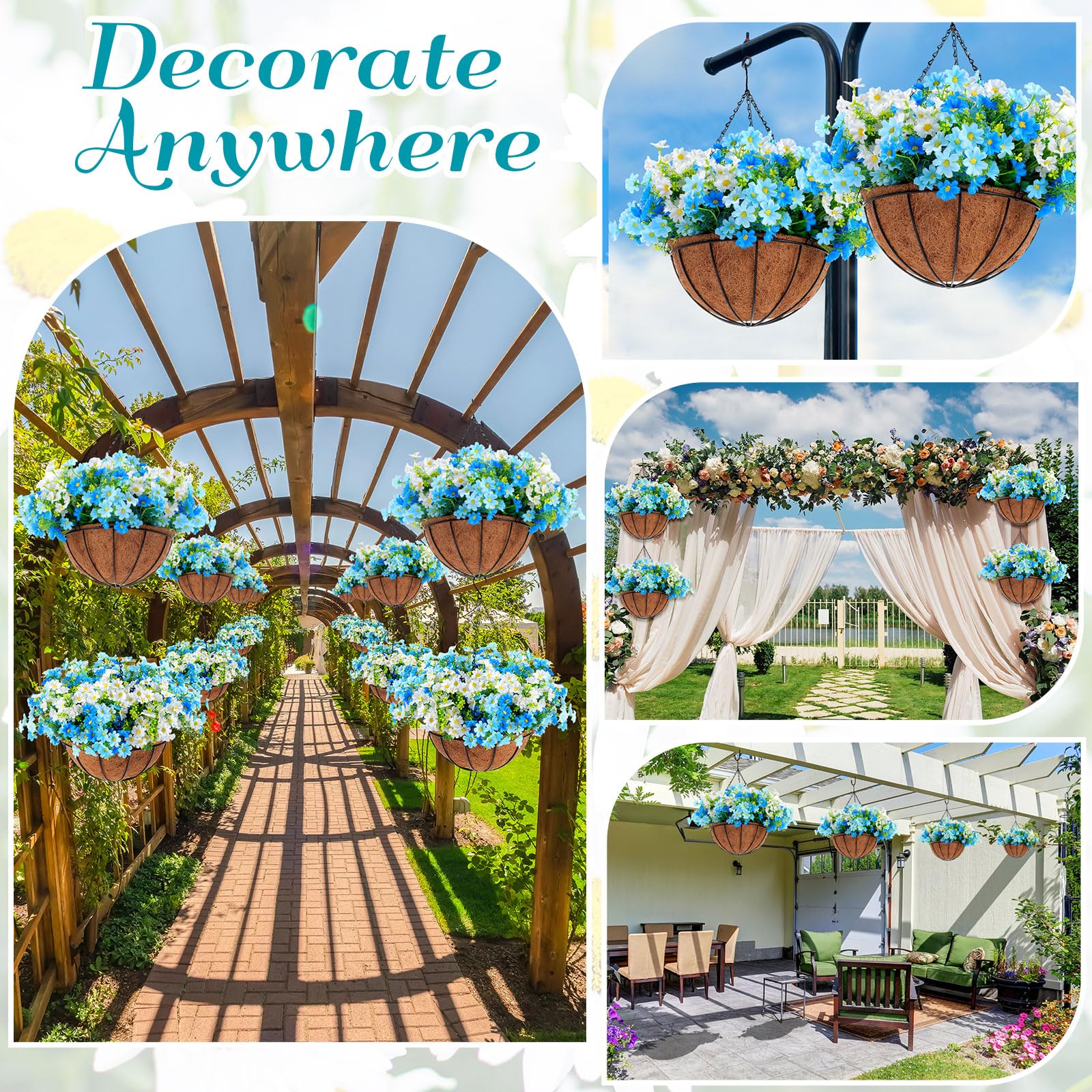 Decorazione da giardino lampade solari per esterno, decorazione per