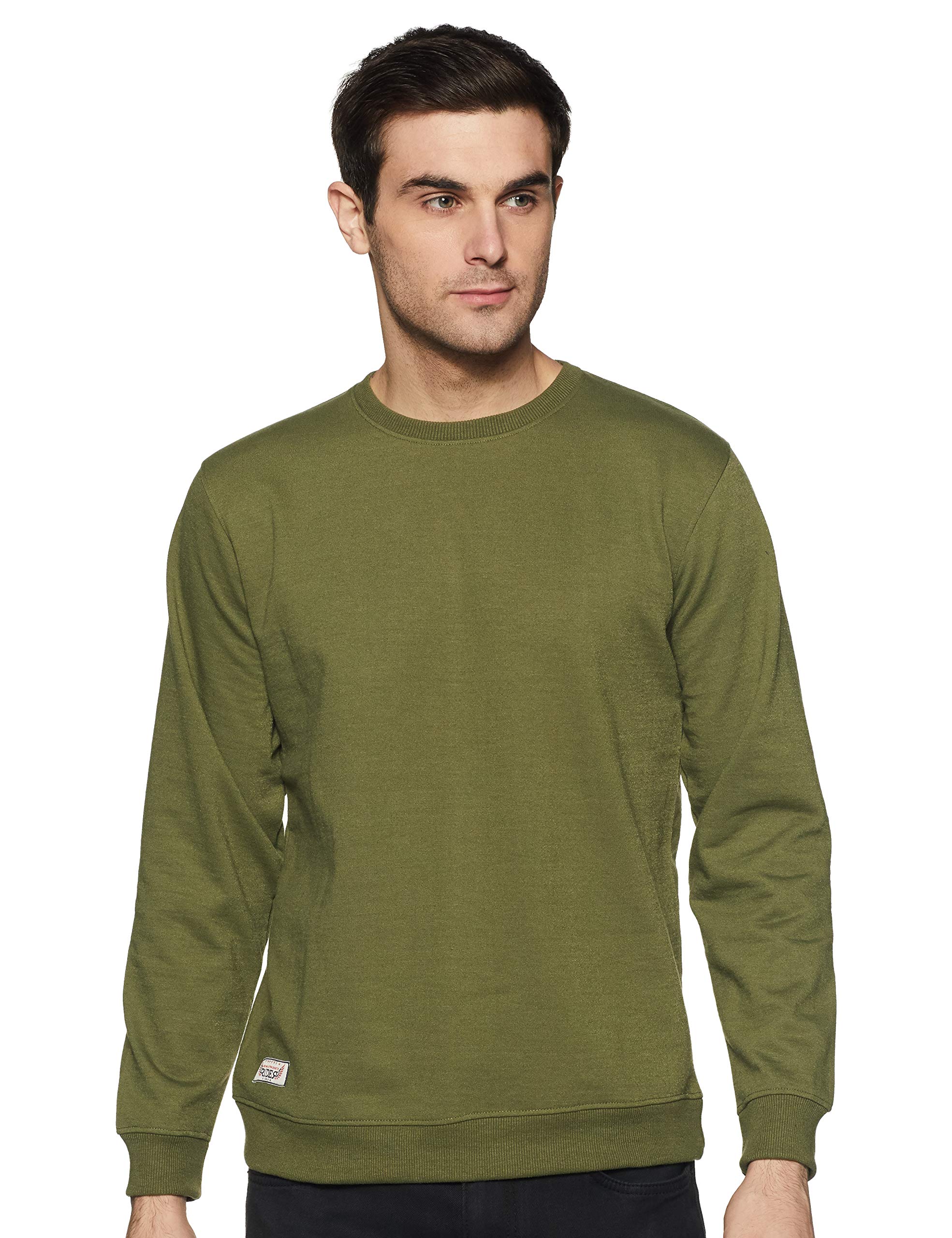 deniklo Men's Fleece Round Neck Sweatshirt-picture-10