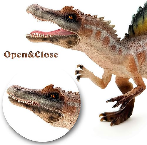 Miniatura 4 de Gemini&Genius Figura de Acción de Spinosaurus con Mandíbula Móvil, Juguete de Dinosaurio para Niños, Educación Científica Temprana sobre