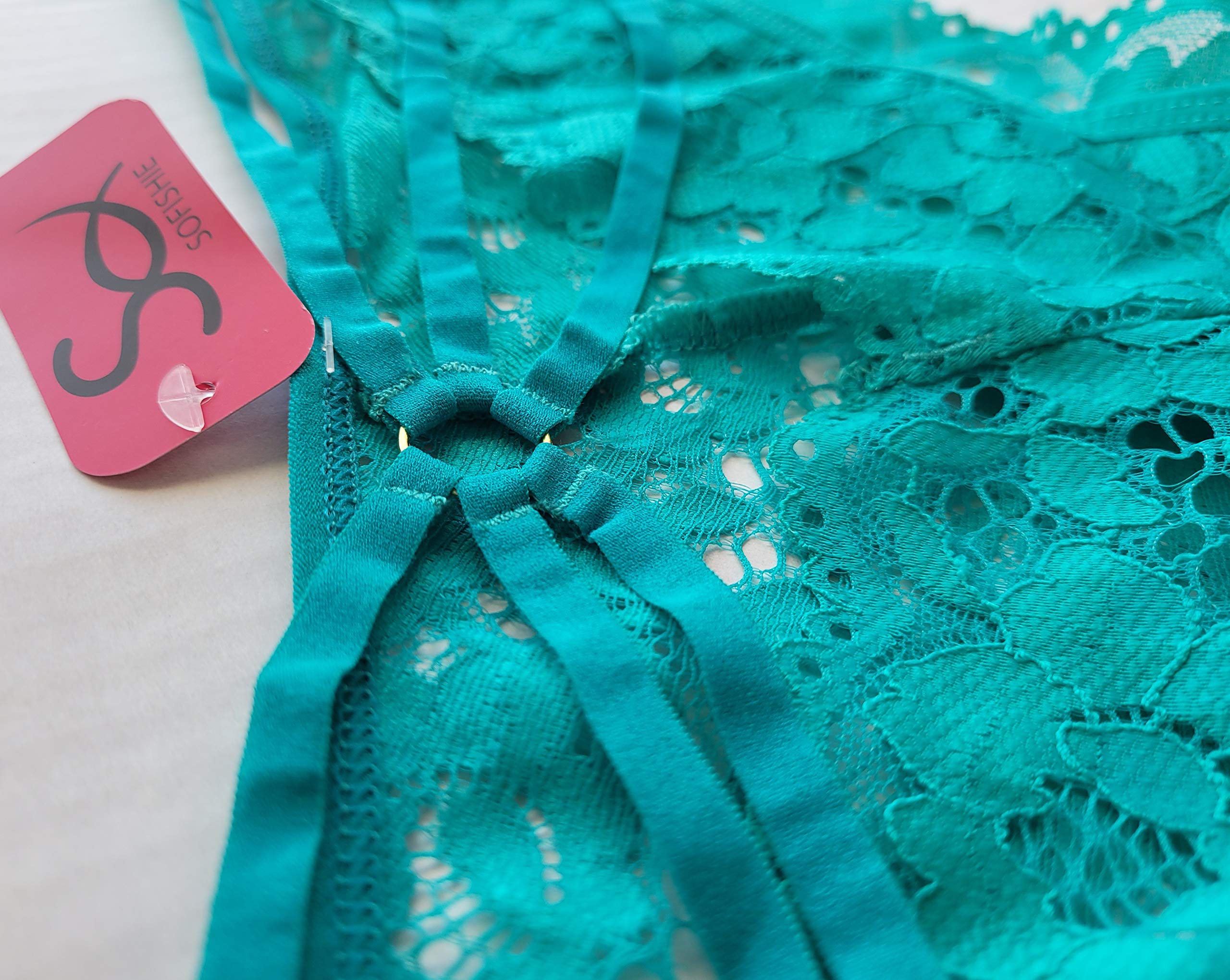Sofishie Cross Lacy Panties: Medium Green