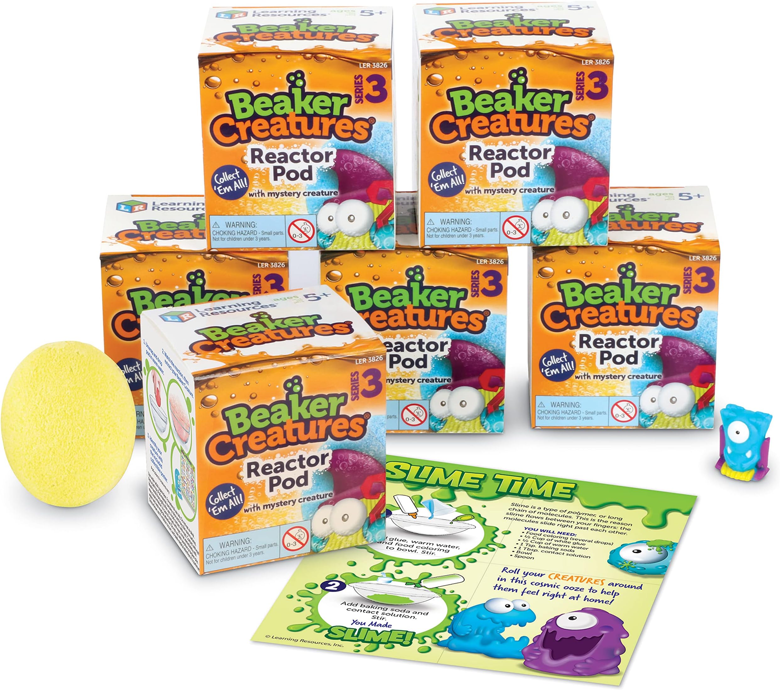 Beaker Creatures Series 3 - 6-Pack of Pods, Ages 5+ Science Exploration Toys, STEM Toys for Kids, Homeschool Must Haves, Science for Kids