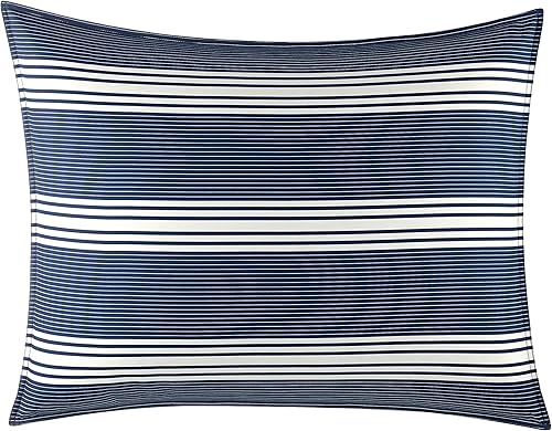 Miniatura 4 de Nautica - Juego de funda de edredón tamaño individual, ropa de cama de algodón tejido suave con una sensación transpirable y de peso medio, juego de