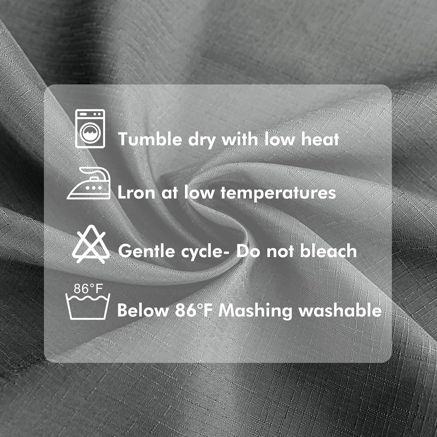 HolidayIdeas 4 Panels Outdoor Curtains for Patio Waterproof Linen Curtains 95 Inch Length-Outside Curtains Heavy Duty, Privacy, Weighted for Pergola, Porch, Gazebo-54 Wide x 95" Long Light Grey