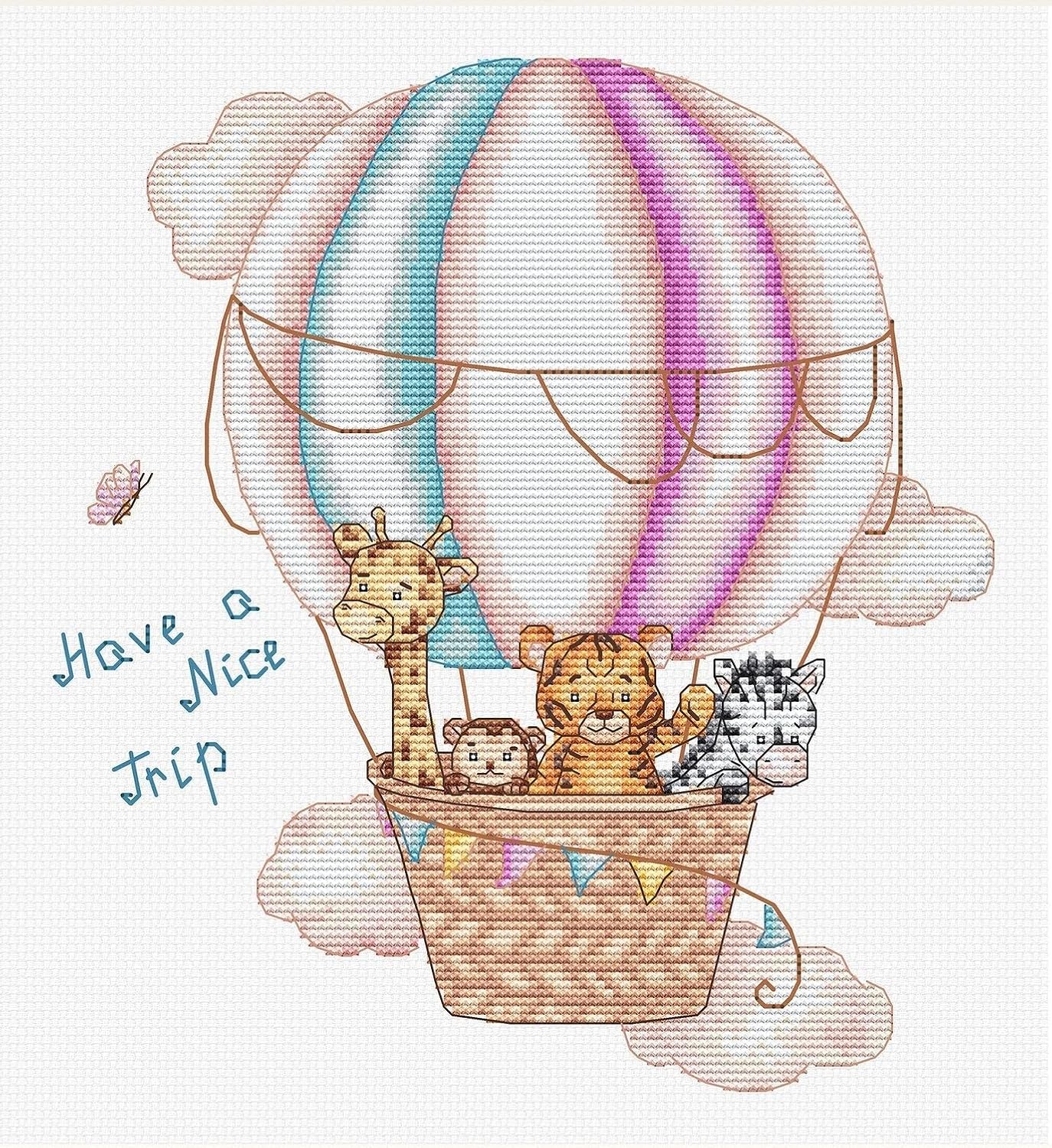 Luca-S Cross Stitch Kit Gold - Have a Nice Trip, B1191