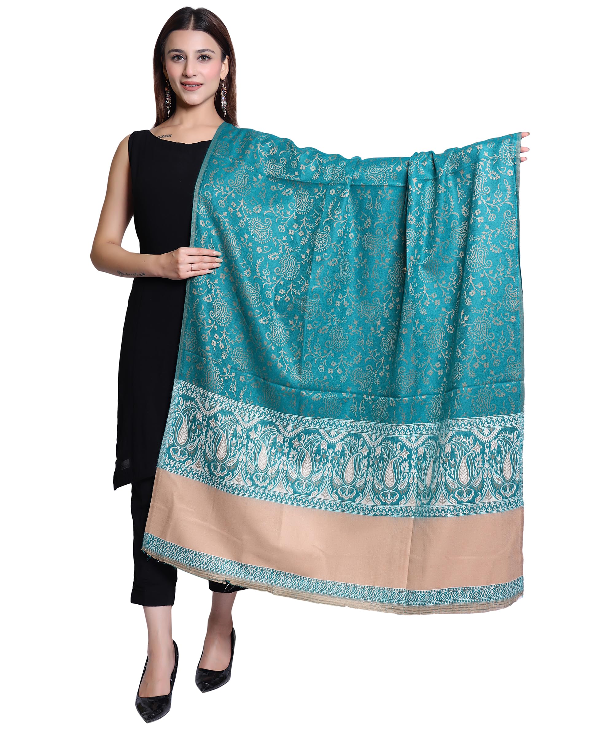 trijal Women's Fashion Shawl, Elegant Wrap Scarf, Stylish Cover-picture-37