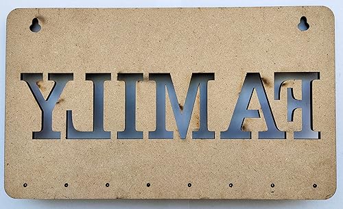 Miniatura 3 de Soporte familiar para llaves de pared de madera para decoración del hogar, soporte para llaveros, regalo para el mejor diseñador familiar del mundo,