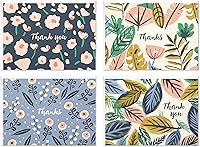 Hallmark Painted Florals Thank You Cards Assortment - 48 Blank Note Cards with Envelopes for Weddings, Baby Showers, Bridal Showers