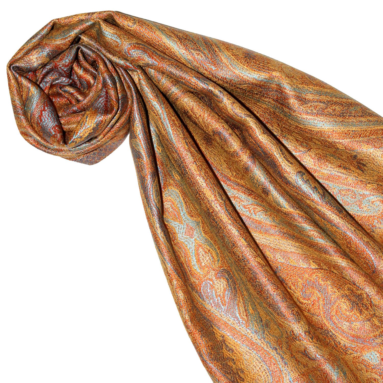 LORENZO CANA - Pashmina - Paisley - Donna Giallo marrone
