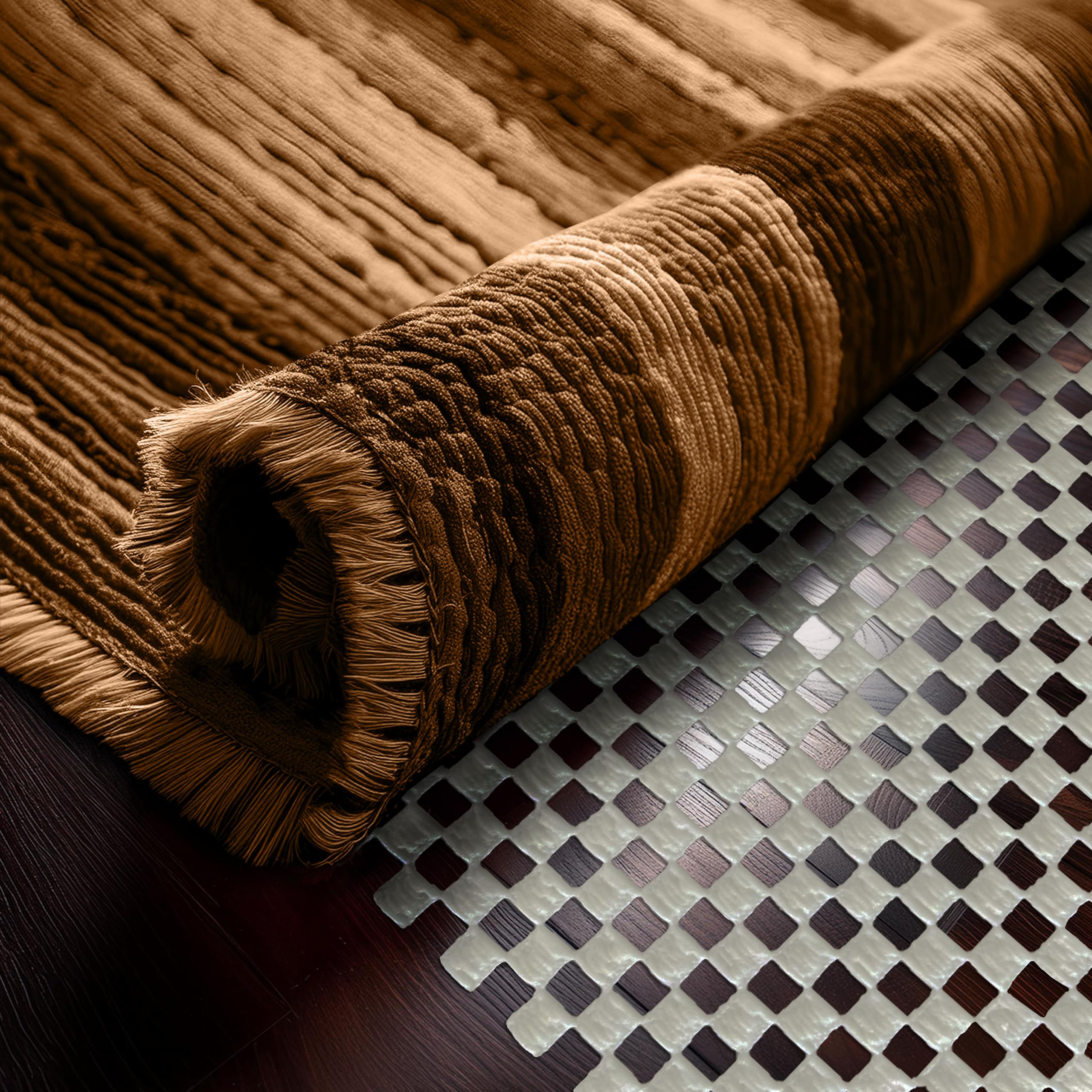 Nevlers Non Skid Rug Pad 6x9 ft | Extra Thick Rug Gripper | Premium Non Slip Rug Pads | White Runner Rug Pad |Reversible Area Rug Pad Gripper | Anti Slip Rug Pad |Customizable Rug Mats for Under Rugs