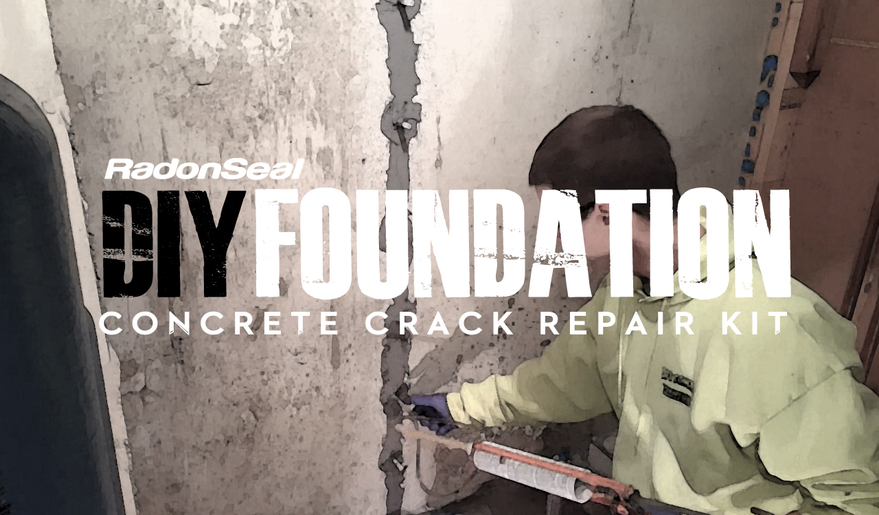 RadonSeal DIY Concrete Foundation Crack Repair Kit (20ft) The