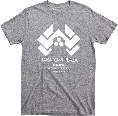 Miniatura 3 de Die Hard Nakatomi Plaza T Shirt John McClane Hans Gruber Christmas Movie Tee (XL, Black)