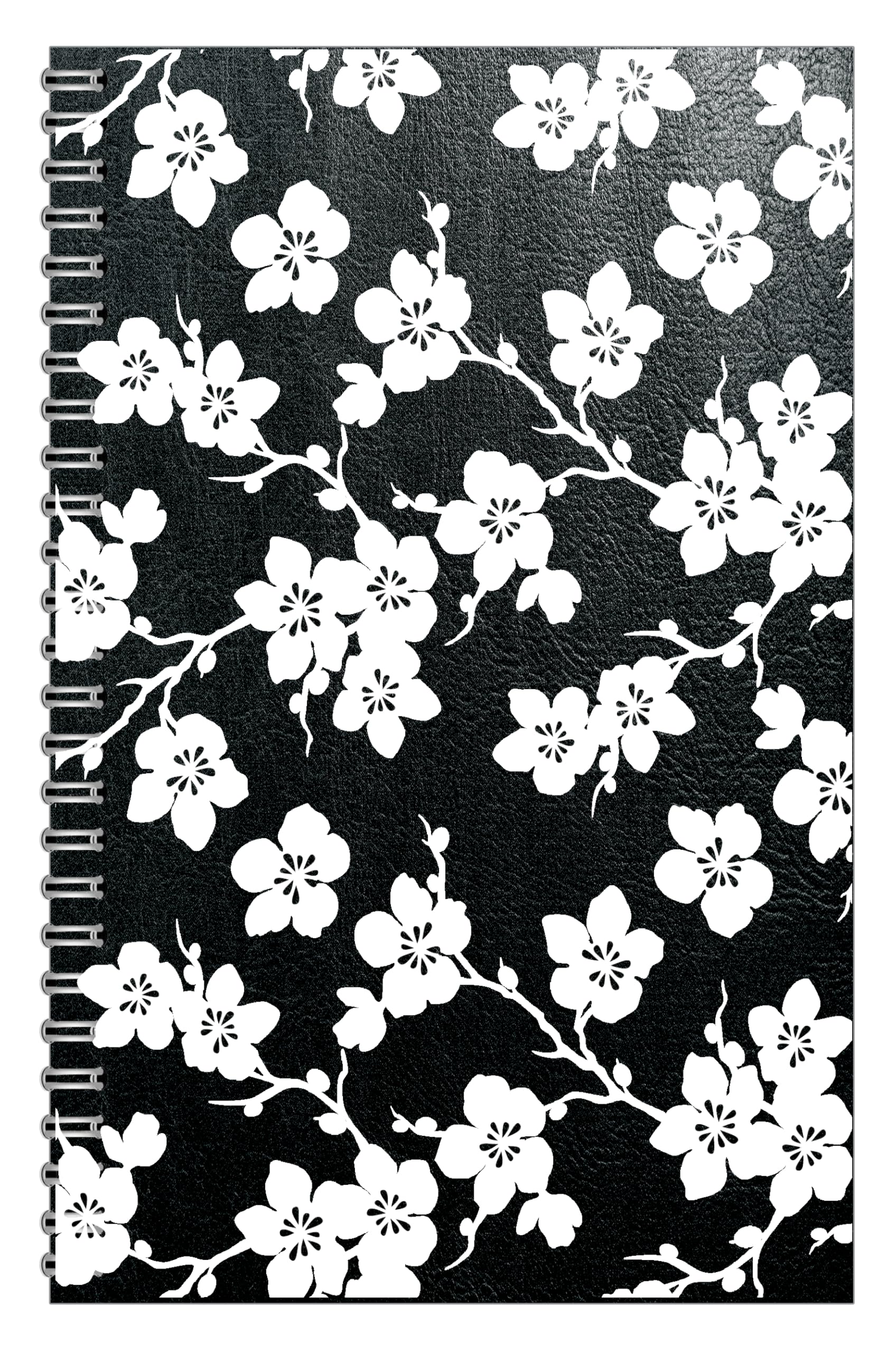 House of Doolittle Calendario mensual y semanal sin fecha, organizador encuadernado en espiral, 7 x 11 pulgadas, diseño de flores de cerezo