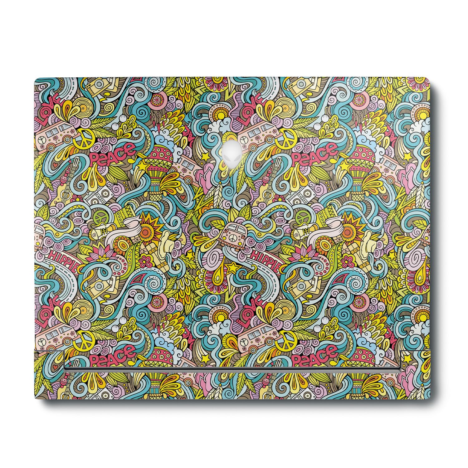 MightySkins Skin Compatible with Alienware X16 R1 (2023) Full Wrap Kit - Ultra Hippie | Protective, Durable, and Unique Vinyl Decal wrap Cover | Easy to Apply &amp; Change Styles | Made in The USA