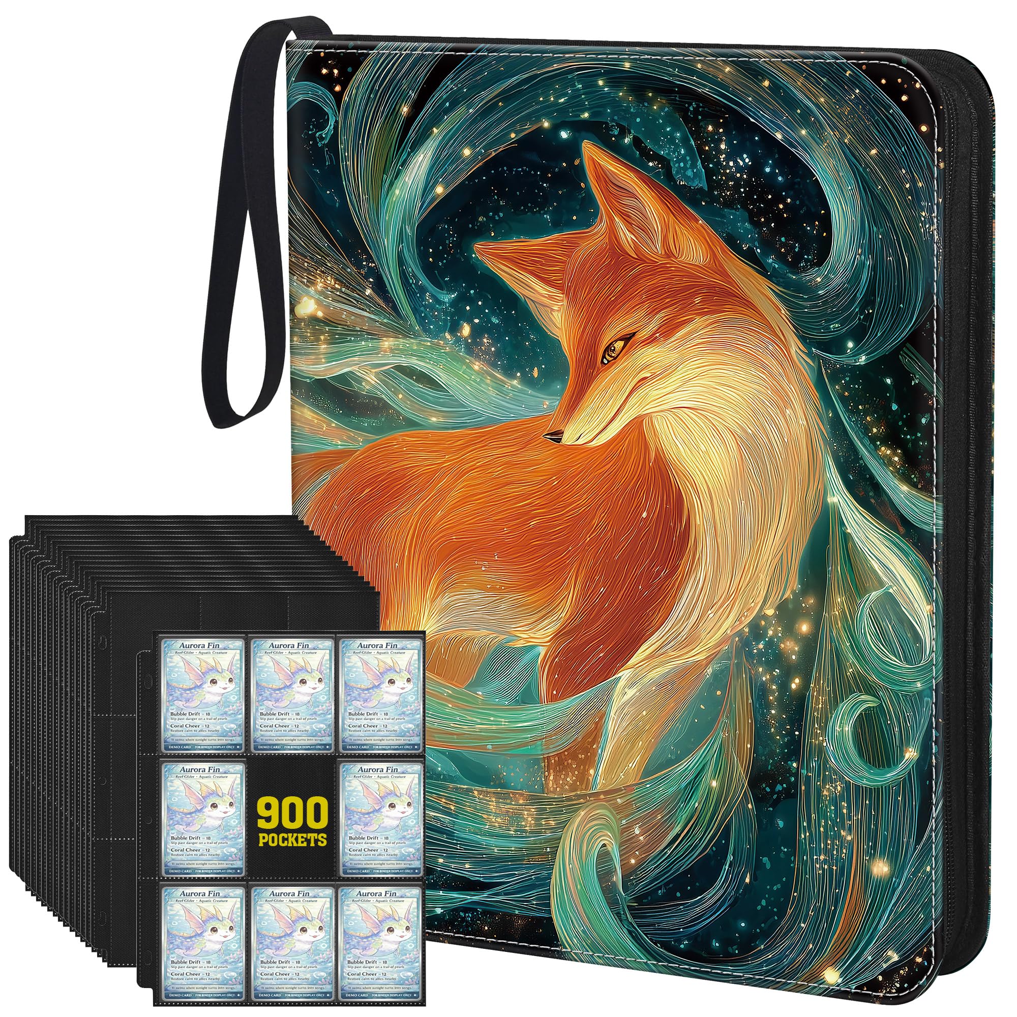 UGYAZX Trading Card Binder 9 Pocket