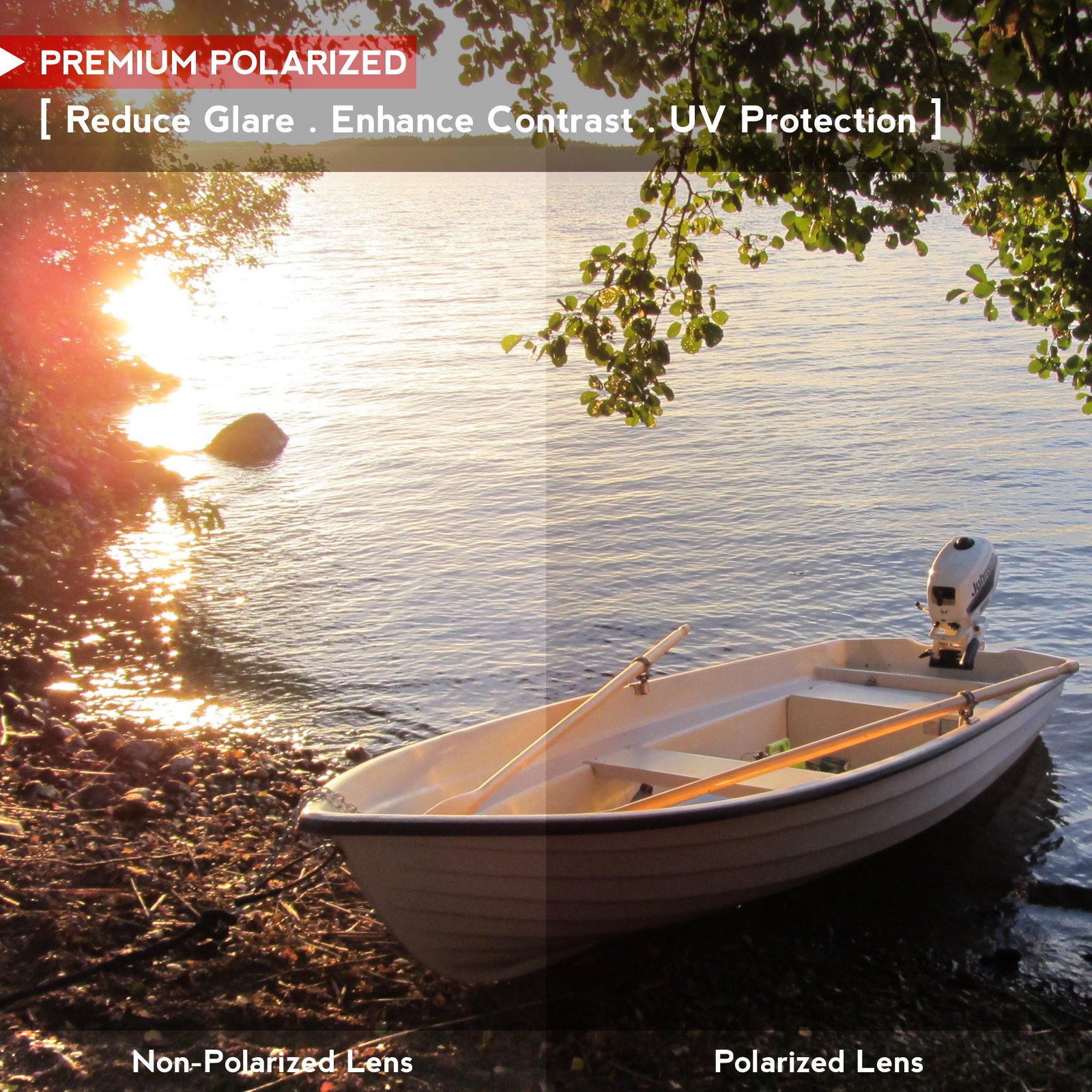 OOWLIT 4 paia di lenti di ricambio per occhiali da sole, compatibili con Oakley Frogskins Lite OO9374-63 mm, polarizzate