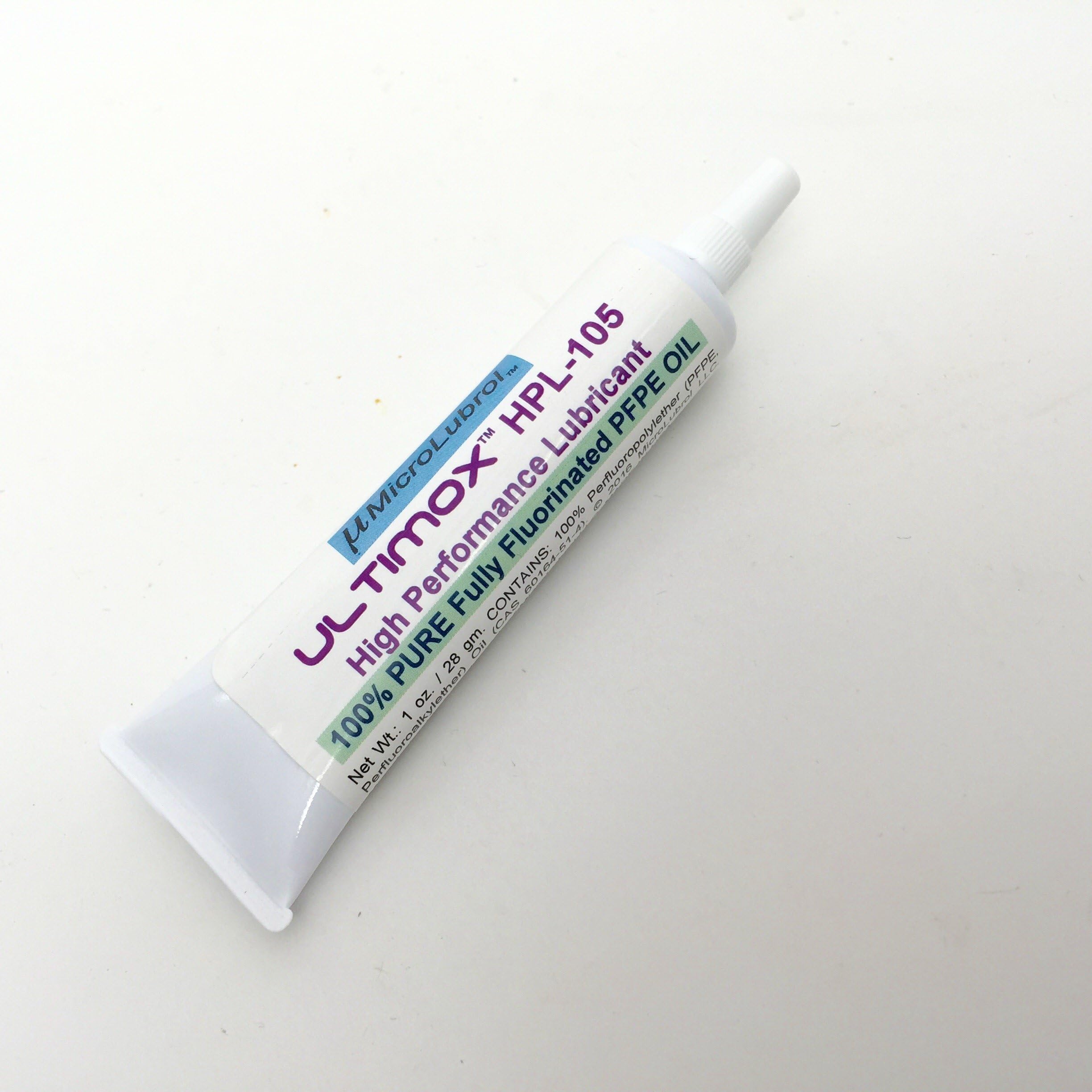 MicroLubrol ULTIMOX HPL-105 1 ounce (28 grams) PURE PFPE Oil High Performance Lubricant, 540 Centistokes (cSt) Viscosity Comparable to GPL 105