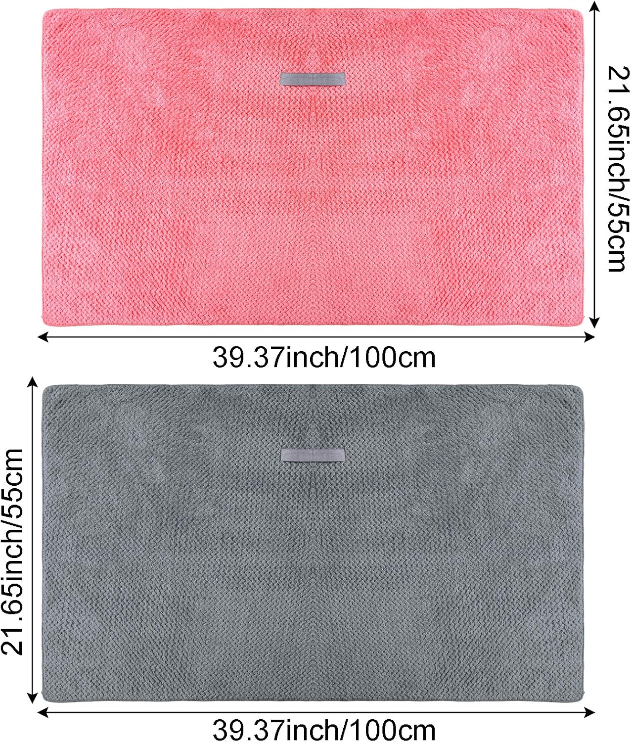 hoyuwak 2-Pack Microfiber Hair Towel Turban for Women - Fast Drying, Ultra Absorbent, Lightweight Hair Wrap for Gym, Beach, Travel & Home Use