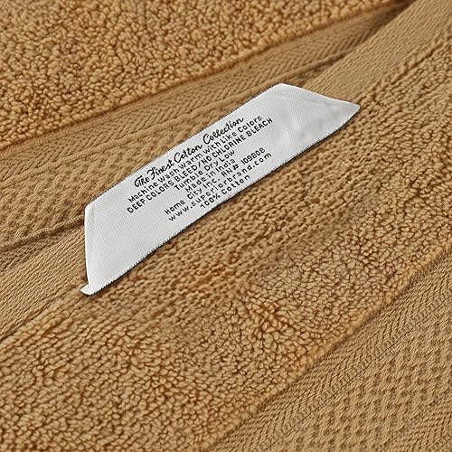 Miniatura 15 de Superior Juego de toallas surtidas de algodón Chevron de 6 piezas, cero torsión, secado rápido, artículos esenciales para el hogar, ducha, spa,