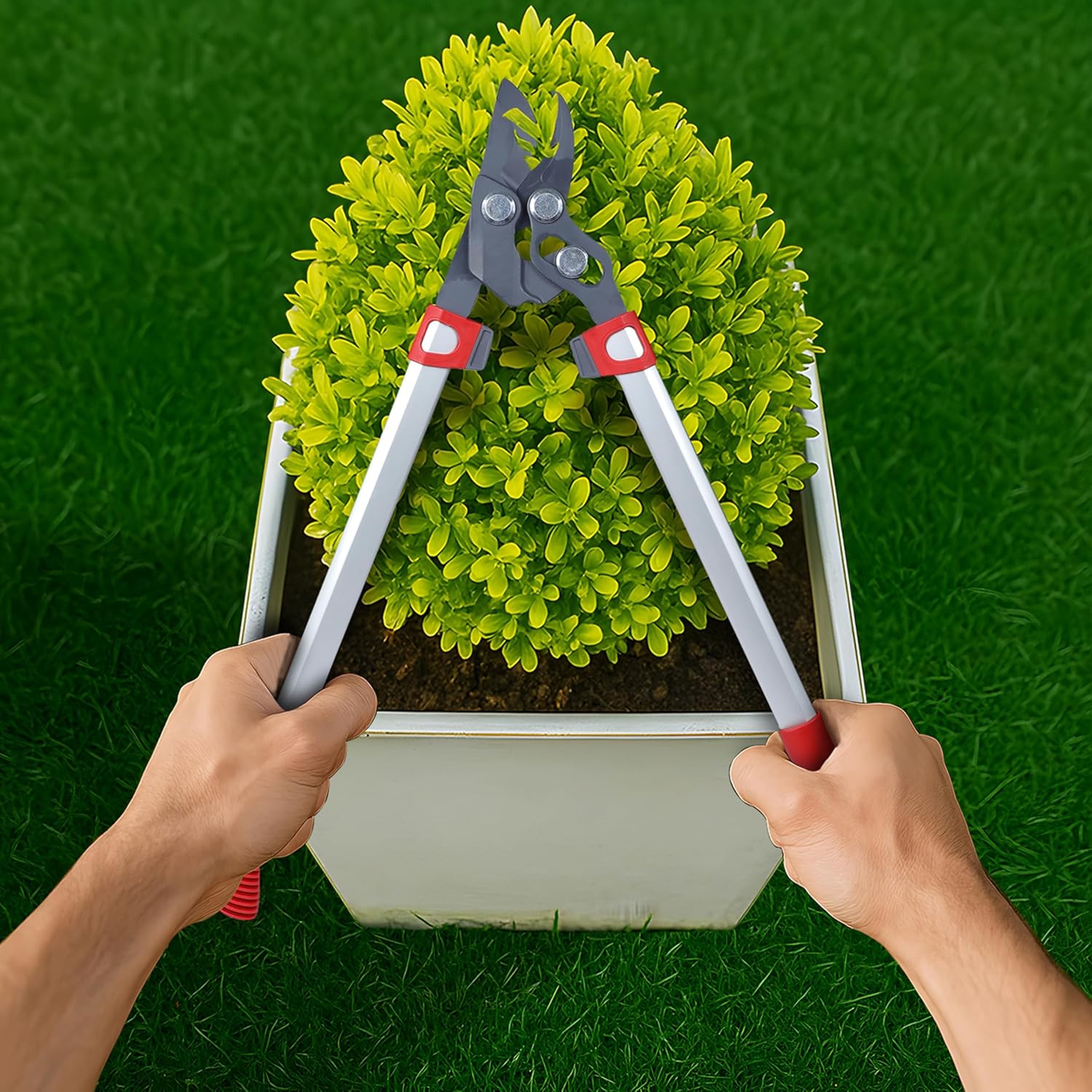 WOLF Garten RR650 Power Cut Bypass Loppers, Red, 40 mm