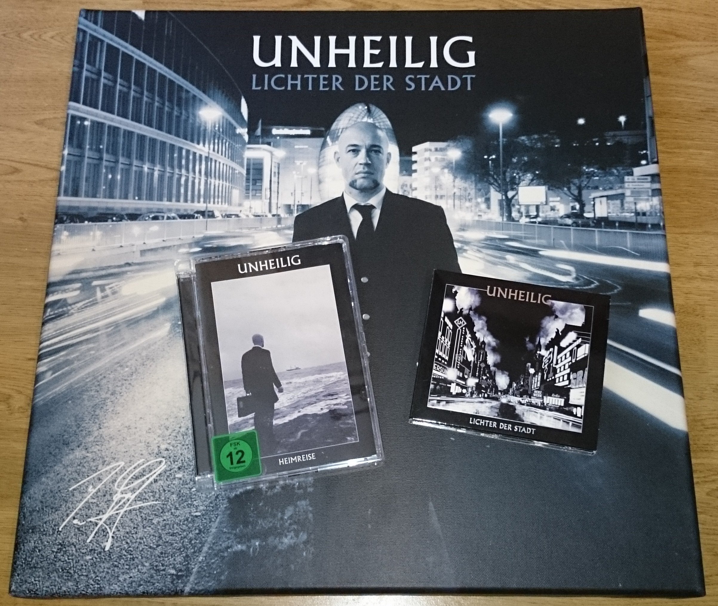 Lichter der Stadt inkl. Der Graf Leinwanddruck mit Deluxe + 2 "Heimreise")