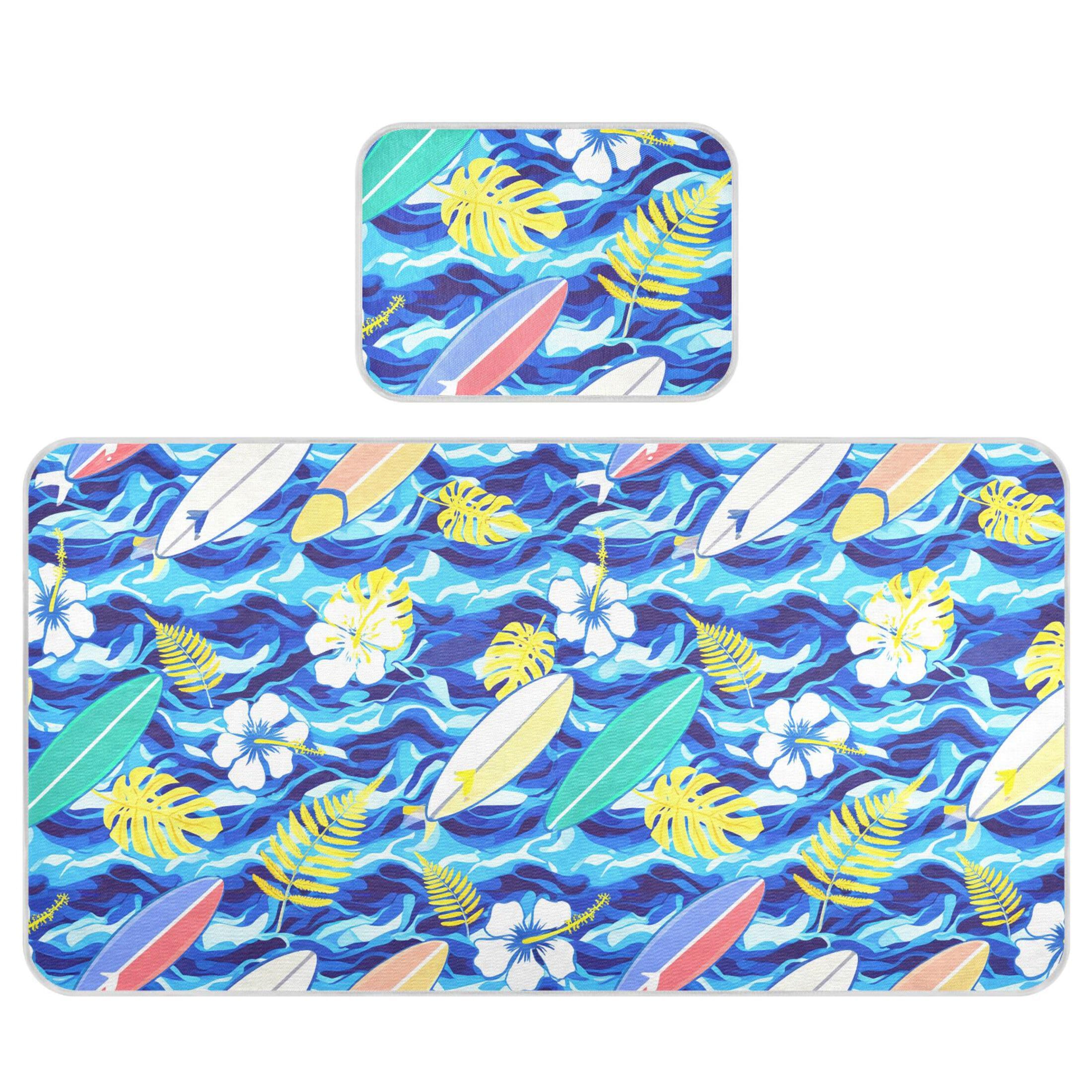 Takiito Tropical Surfboards Baby Cooling Mattress Pad, Soft & Breathable Cooling Mat Keep Baby Cool in Summer 28x52 in, Nursery Essential