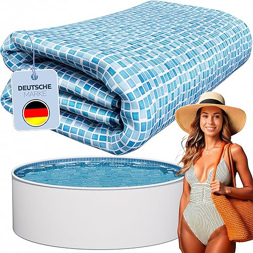 poolomio® Liner avec Motifs mosaïque pour Piscine Ronde à parois