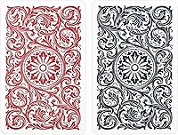 Vista 8 de Copag 1546 Design - Juego de cartas 100% de plástico, tamaño del puente (estrecho) rojo/negro (índice jumbo)