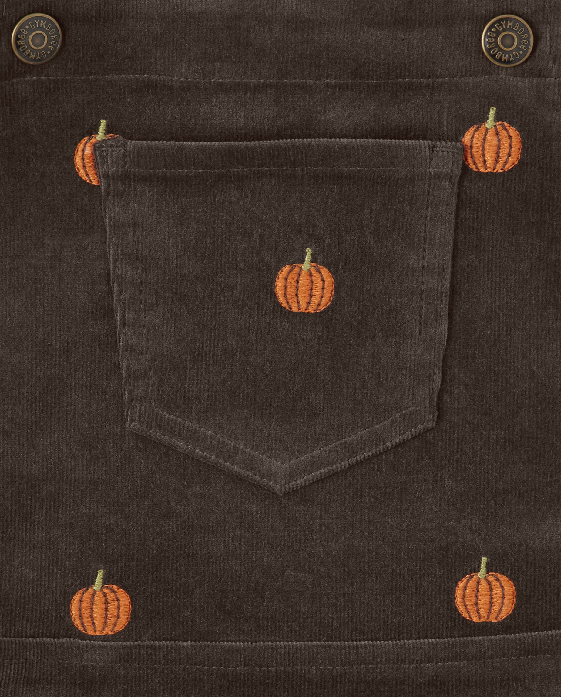 Gymboree Girls and Toddler Embroidered Sleeveless Skirtall Jumpers, Pumpkin Brown, 8 (3034378)