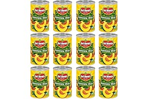 Del Monte Canned Sliced Freestone Peaches in Heavy Syrup, 15.25 oz Can (Pack of 12)