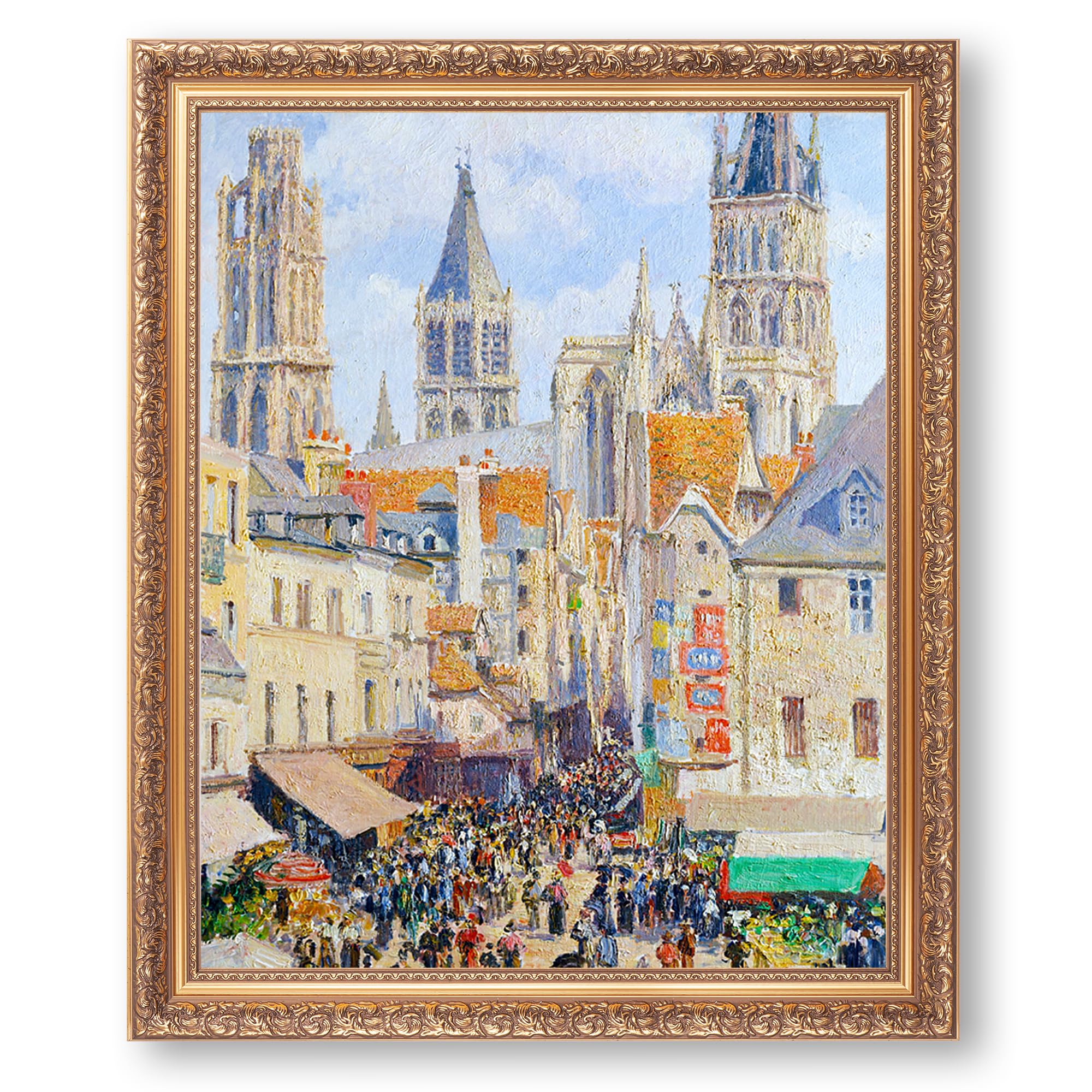 Amazon.com: Effect of Sunlight by Camille Pissarro Framed Size
