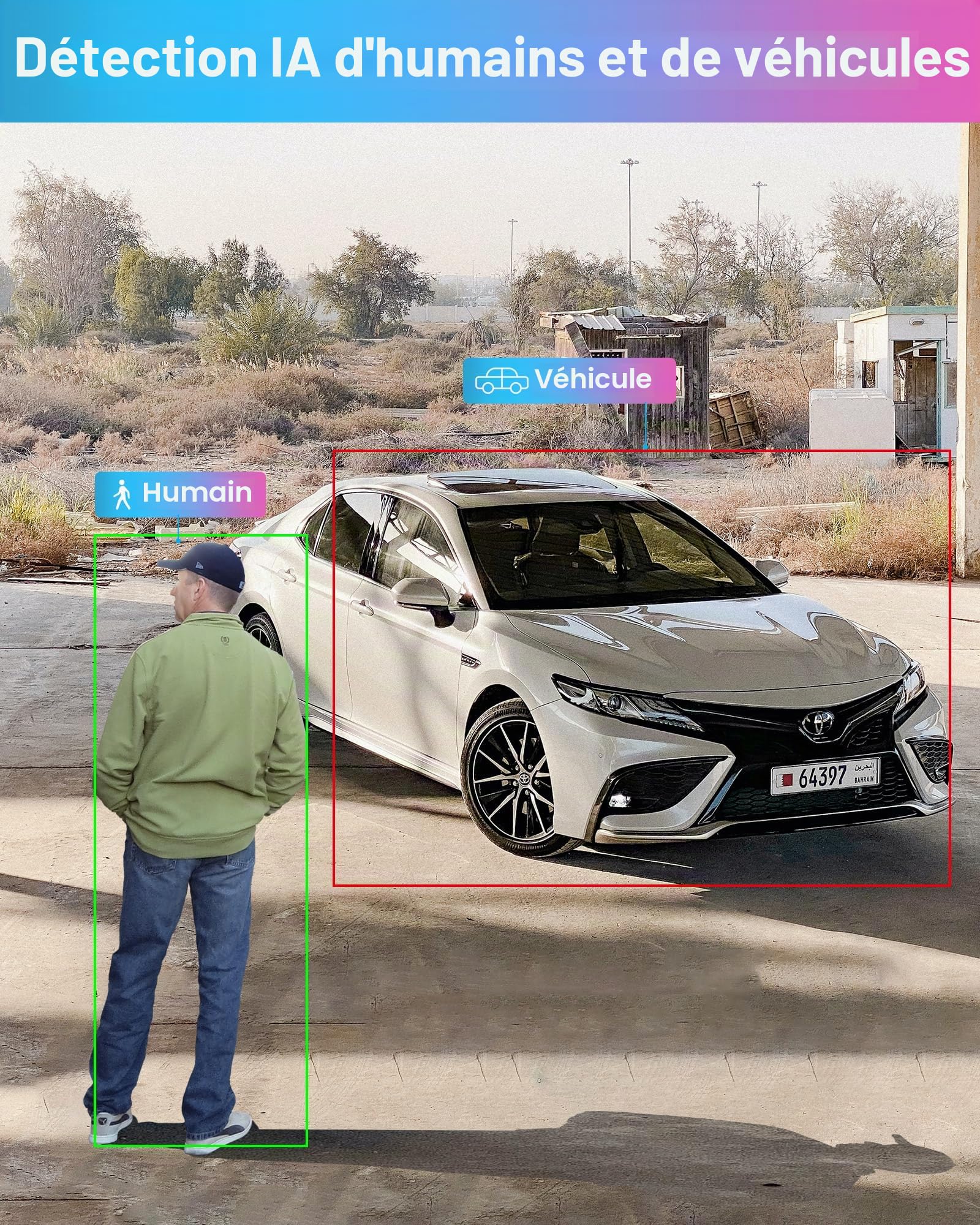 ZOSI 8CH 1080P Kit Surveillance DVR 1To avec Caméra Extérieure Filaire 2MP | Détection IA Personne et Véhicule, Alerte Instantanée et APP Gratuite pour Accès à Distance