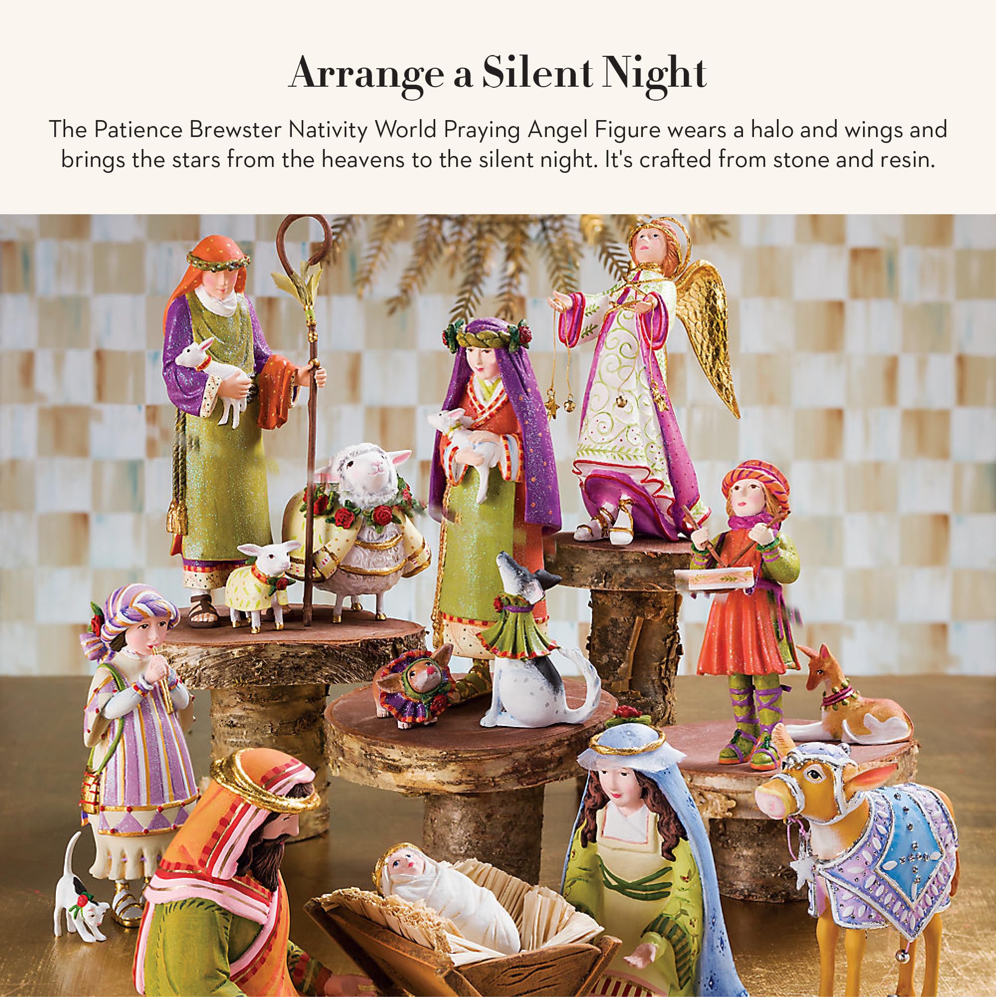 Amazon.com: MACKENZIE-CHILDS Patience Brewster Nativity Figurine