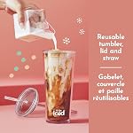Mr. Coffee Iced and Hot Coffee Maker, Single Serve Coffee Machine with 22-Ounce (591 mL) Tumbler and Reusable Coffee Filter, Black
