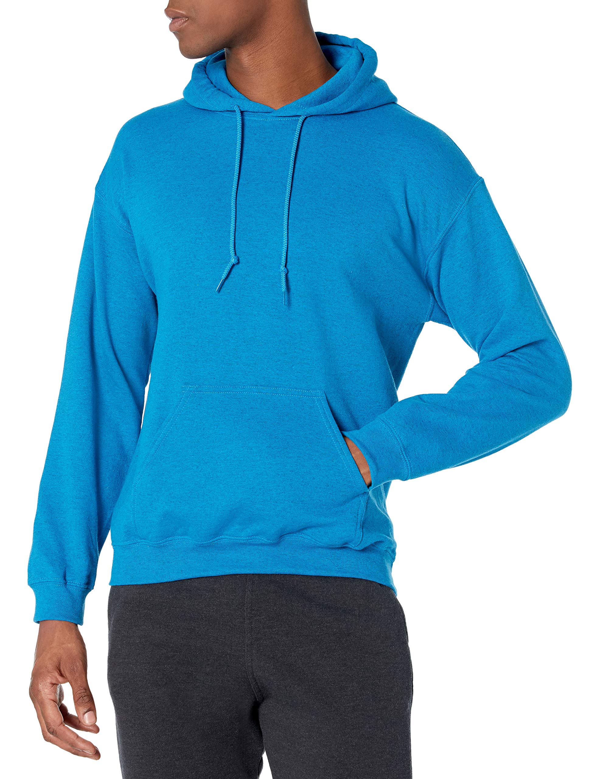 Gildan Hooded Sweatshirt Gildan Fleece Hoodie Multipack - 50% Cotton Pullover Sweatshirt With Pocket (Style G18500) Black Hoodie