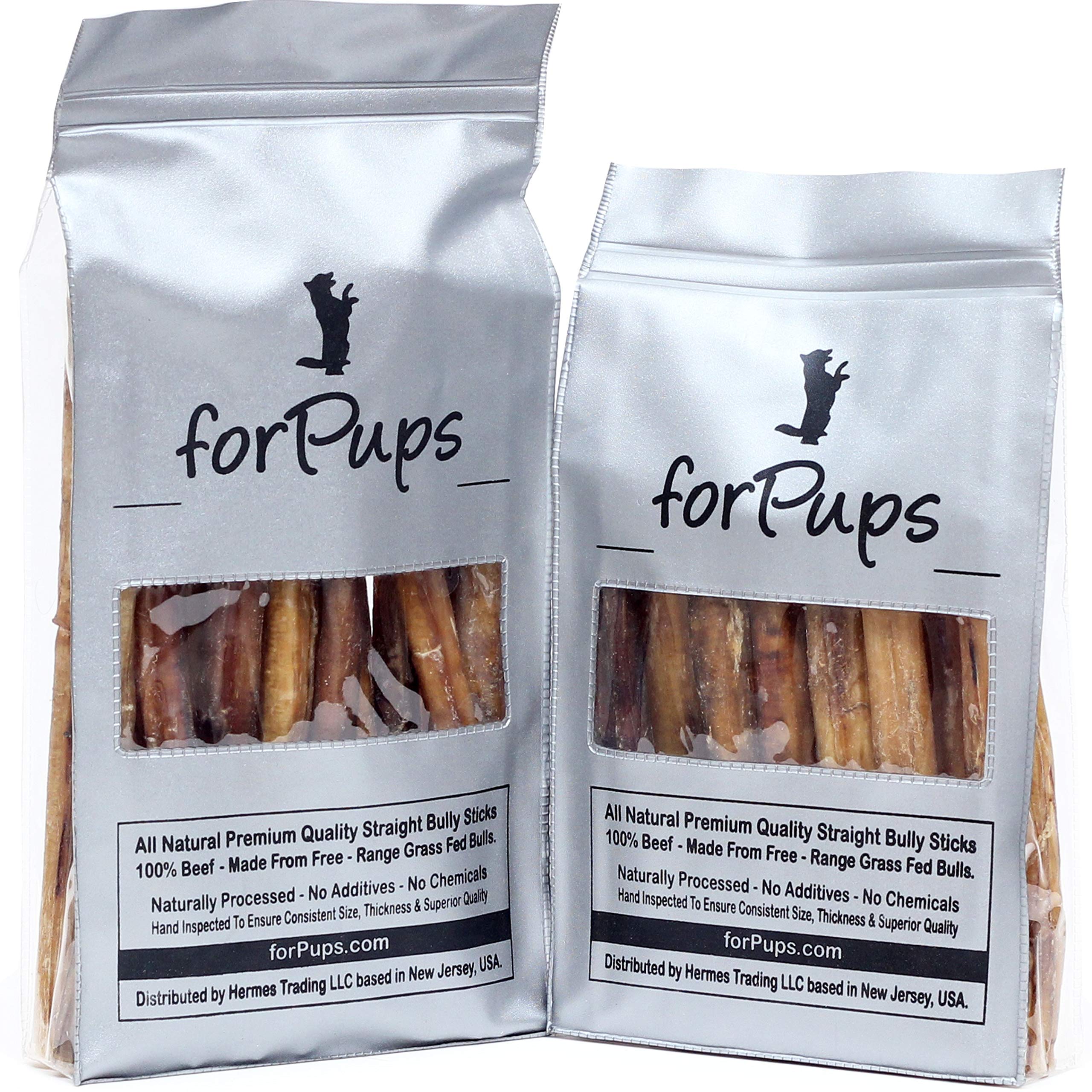 forPups Thick 2 Pounds Bully Sticks for Large Dogs