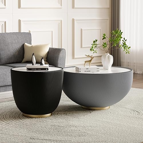 Miniatura 159 de Mesa de centro rústica marrón para sala de estar, mesas centrales rectangulares, moderna y elegante mesa de cóctel de madera para oficina en casa -