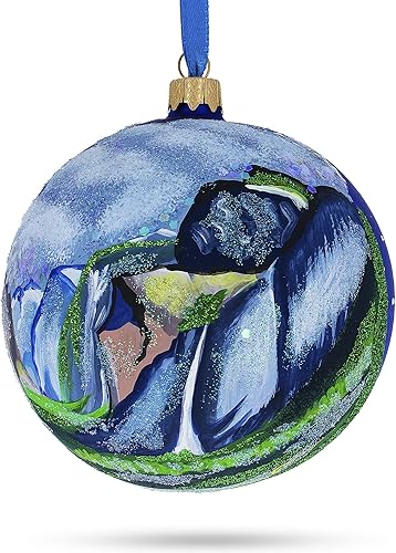 Miniatura 8 de Yosemite National Park, Sierra Nevada California Bola de cristal Adorno de Navidad 4 pulgadas