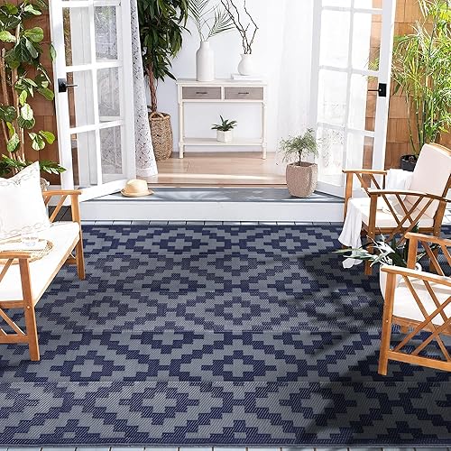 Miniatura 26 de SAND MINE - Alfombras reversibles, alfombra de pajillas de plástico, alfombra de área moderna, alfombra grande para suelo y exteriores, vehículos