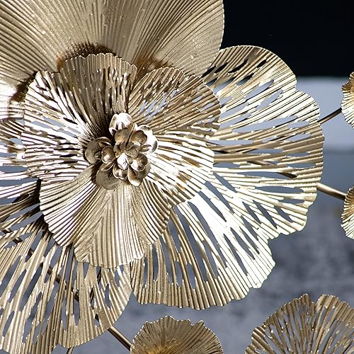 Miniatura 9 de A&B Home - Mesa consola dorada con parte superior de vidrio espejado, mesa consola moderna de mediados de siglo con marco de metal para sala de