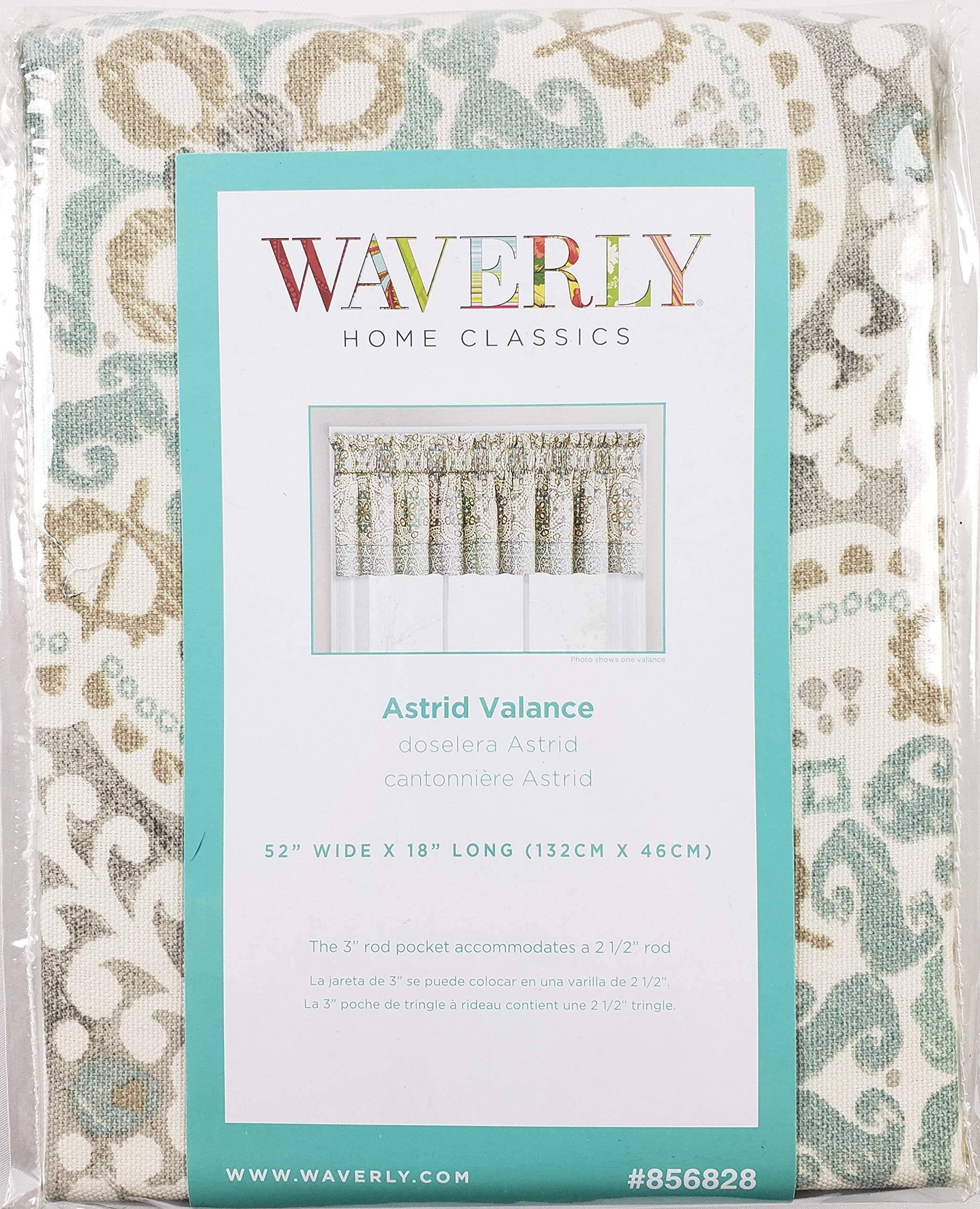 Waverly Home Classics Astrid 18" Valance - Spa
