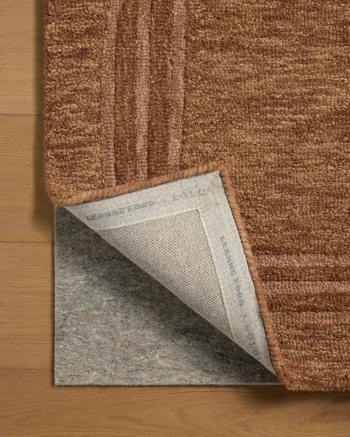 Loloi Leanne Ford Craven Collection CVN-02 Spice/Rose 8'-6" x 11'-6" Area Rug Geometrical, Patterned, Neutral, Living Room, Bedroom, Dining Room Spice / Rose 8'6" x 11'6" (Rectangular)