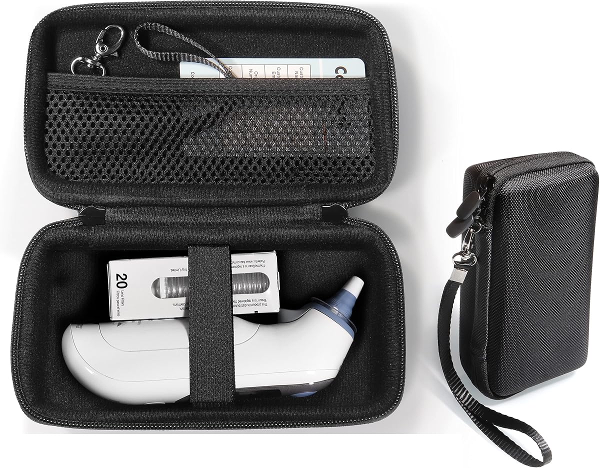 Case for Ear/Infrared Thermometer: Braun ThermoScan 7, 7+, 5 IRT6500, 3 Braun Digital Ear Thermometer; iProven, iHealth, MILDSIX, KDT, EasyEast, CandyCare, LAMIG, Hugum, GoodBaby, Famidoc
