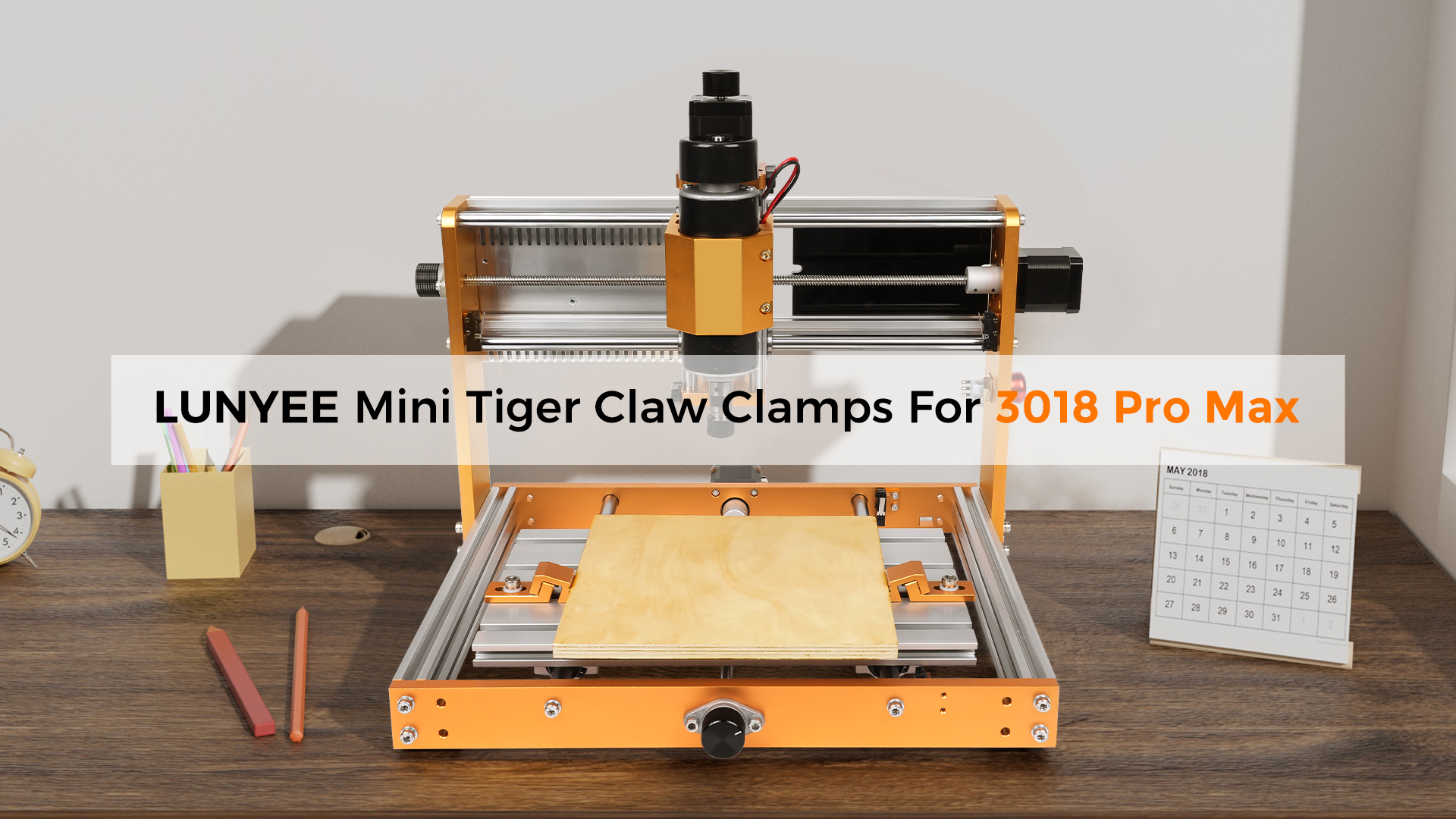 カリブーロッジ CLYW スワン Aluminum Tiger Claw Clamp, Low-Profile Side Hold-Down, Compatible