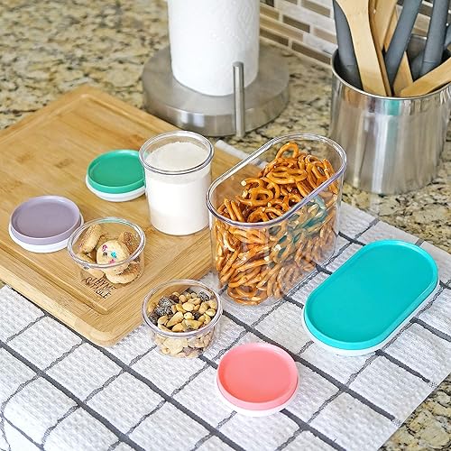 Miniatura 5 de Southern Homewares Contenedores apilables para almacenamiento de alimentos, juego de 4, organizadores de despensa de plástico para almacenamiento de