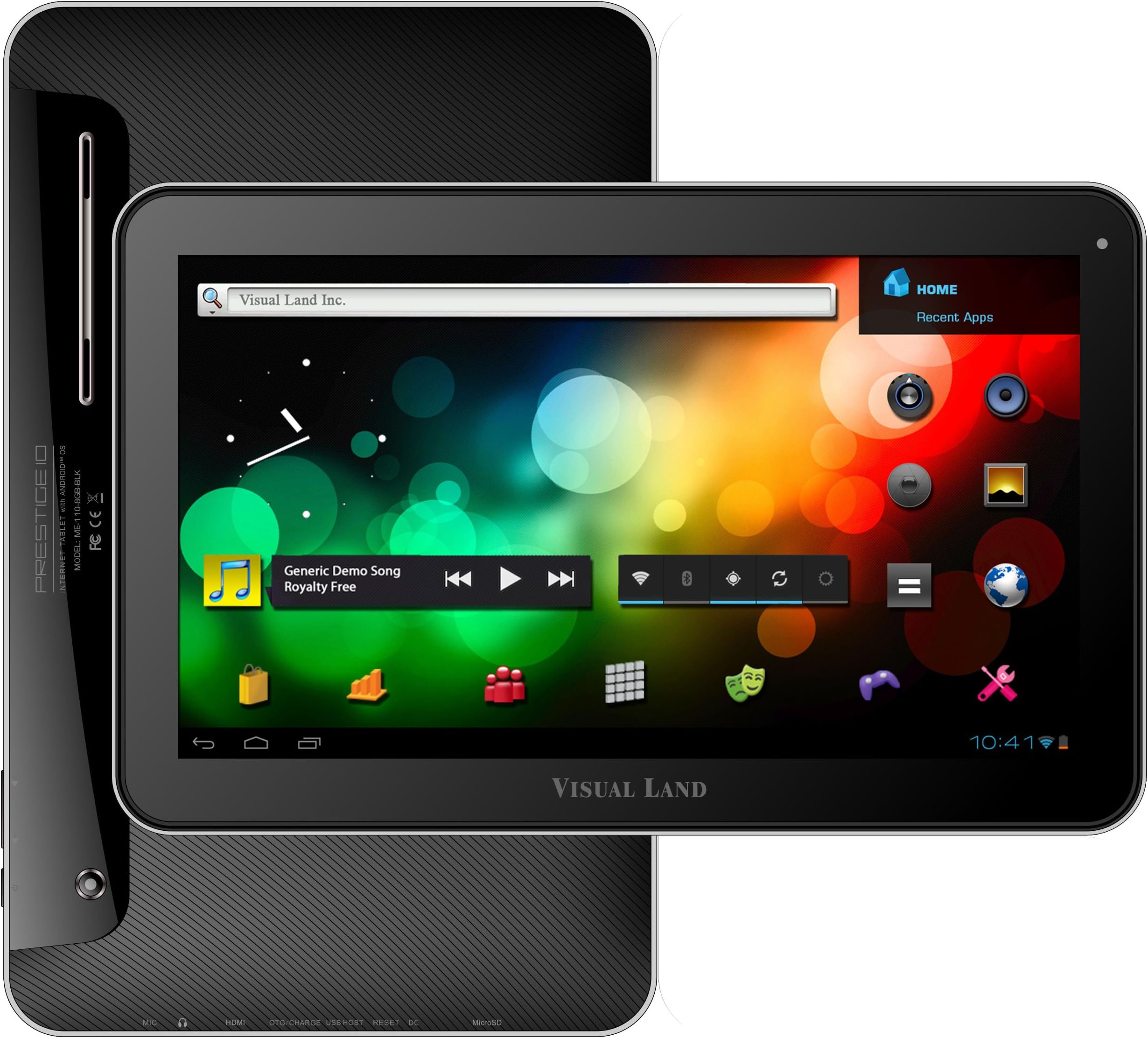 Visual Land Prestige 10 - 10" Single Core 16GB Android Tablet (Black)