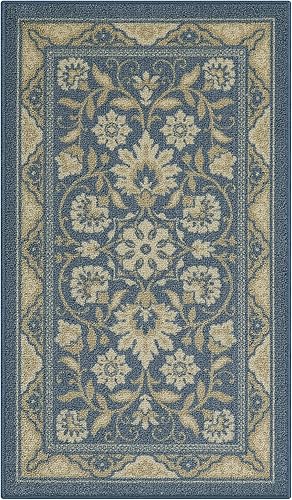 Vista 24 de Maples Rugs- Alfombra de cocina Marrón café,Azul,Marrón claro