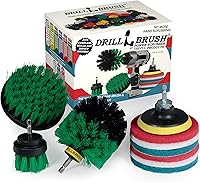 Vista 14 de Drillbrush Juego de cepillos de limpieza eléctrica - Accesorio de cepillo de taladro - Accesorio de taladro para cepillo de lechada - Accesorio